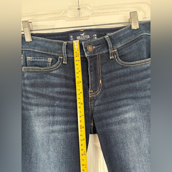 HOLLISTER JUNIOR WOMEN LOW RISE SUPER SKINNY CLASSIC STRETCH DISTRESSED JEANS 3R - Picture 6 of 7